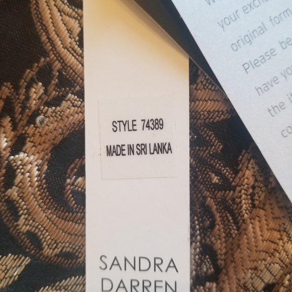 Sandra Darren short sleeve pleated midi floral dress size 12 - Picture 12 of 12